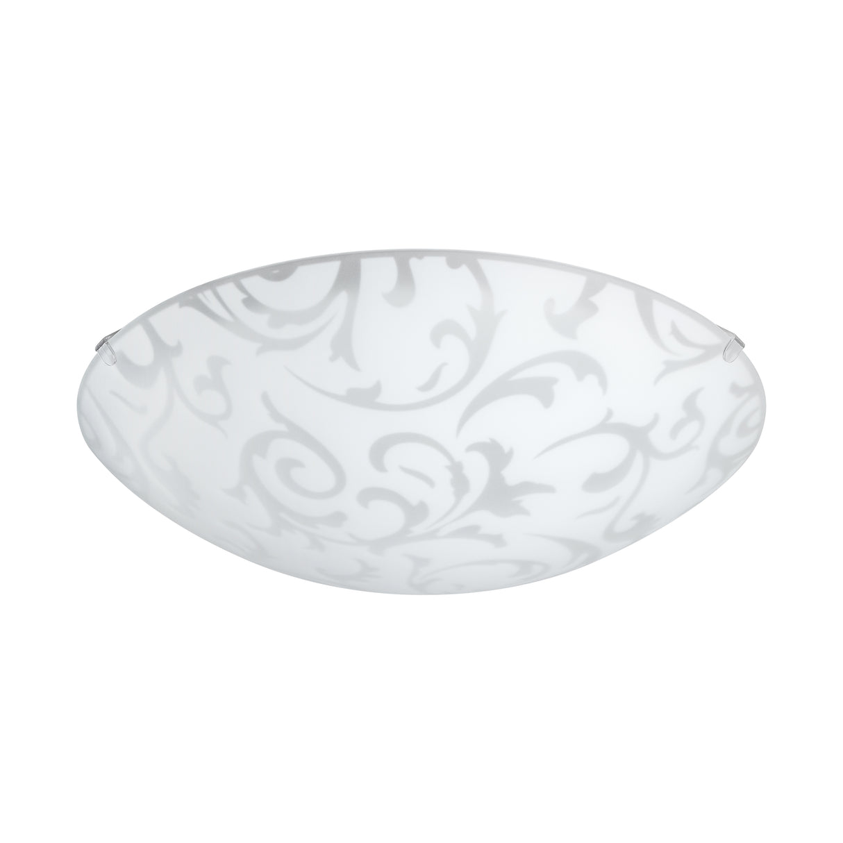 Eglo EU SCALEA?1 Wall or Ceiling Light – White Steel with Decorative Satin Glass, E27, Indoor Lighting