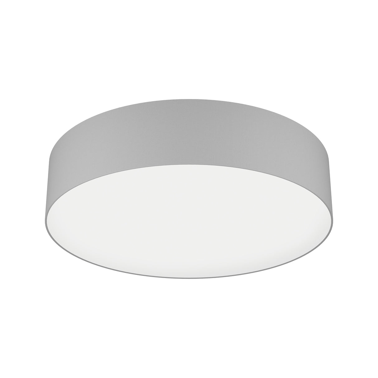 Eglo EU ROMAO?Z Smart LED Ceiling Light – 570mm Grey Fabric Shade, RGB + Tuneable White, App & Remote Control