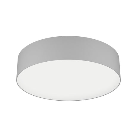 Eglo EU ROMAO?Z Smart LED Ceiling Light – 570mm Grey Fabric Shade, RGB + Tuneable White, App & Remote Control