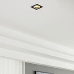 Eglo EU Carosso Black Aluminium Recessed Light, 9.3cm product image - Endon Lighting from First Light Direct with great prices and fast UK delivery