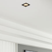 Eglo EU Carosso Black Aluminium Recessed Light, 9.3cm