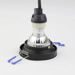 Eglo EU Carosso Black Aluminium Recessed Light, 9.3cm product image - Endon Lighting from First Light Direct with great prices and fast UK delivery