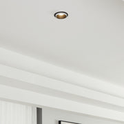 Eglo EU Carosso Black/White Aluminium Recessed Light, 9.3cm