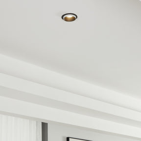 Eglo EU Carosso Black/White Aluminium Recessed Light, 9.3cm