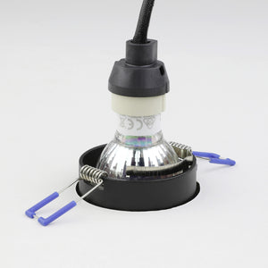 Eglo EU Carosso Black/White Aluminium Recessed Light, 9.3cm