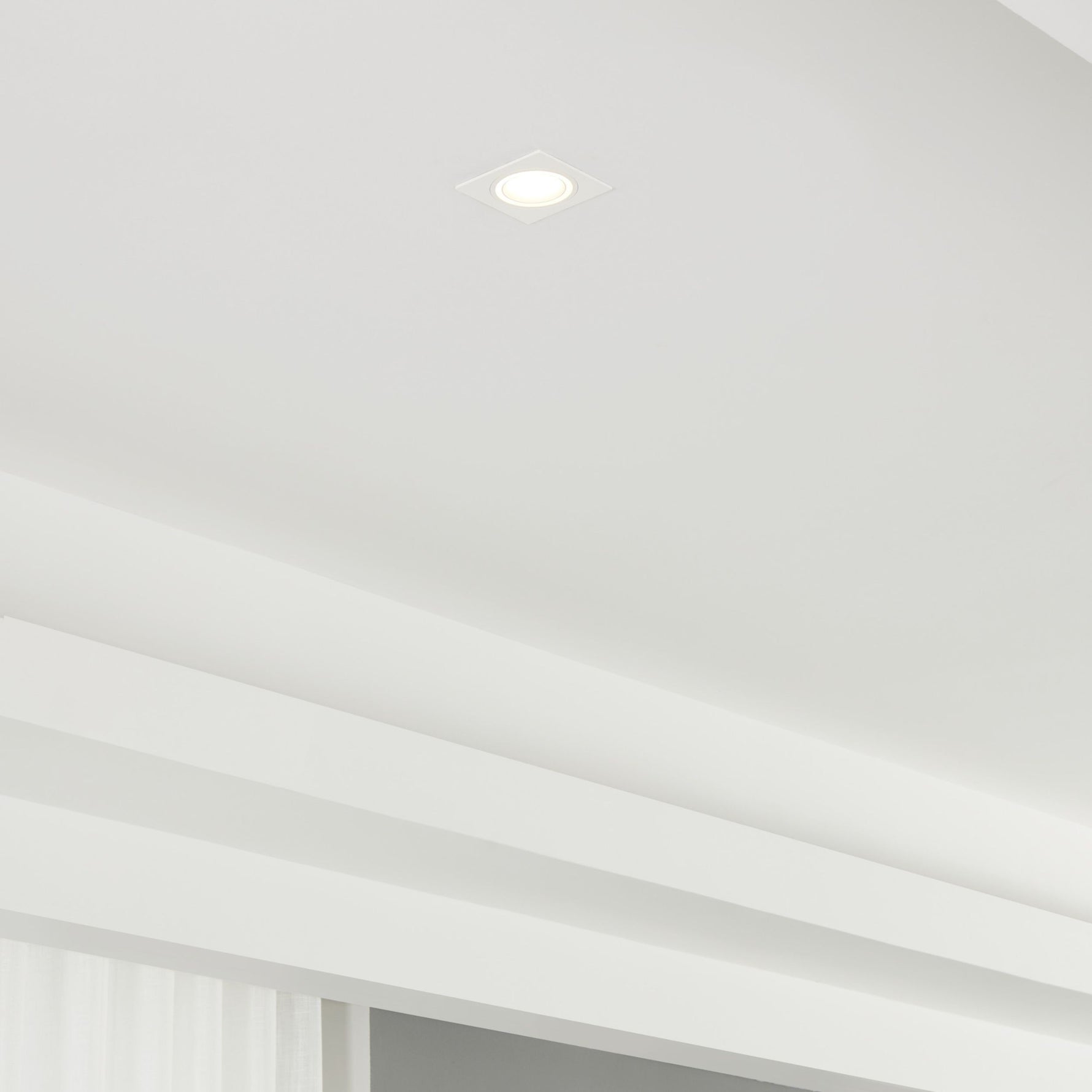 Eglo EU Carosso White Aluminium Recessed Light, 9.3cm product image - Endon Lighting from First Light Direct with great prices and fast UK delivery