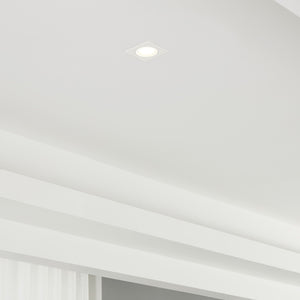 Eglo EU Carosso White Aluminium Recessed Light, 9.3cm