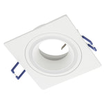 Eglo EU Carosso White Aluminium Recessed Light, 9.3cm product image - Endon Lighting from First Light Direct with great prices and fast UK delivery
