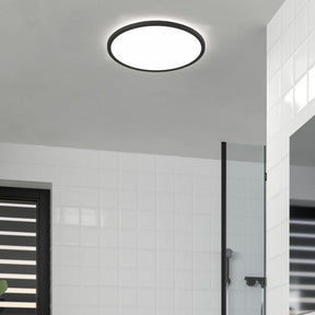 Eglo EU Carosso White/Black Aluminium Recessed Light, 9.3cm