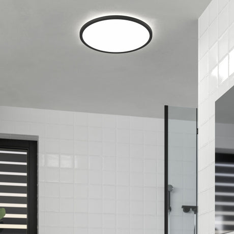 Eglo EU Carosso White/Black Aluminium Recessed Light, 9.3cm