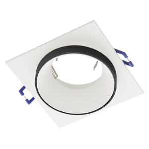 Eglo EU Carosso White/Black Aluminium Recessed Light, 9.3cm