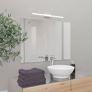 Eglo EU VERDELLO LED Bathroom Mirror Light – 600mm White & Chrome, Dual CCT, Rocker Switch, IP44