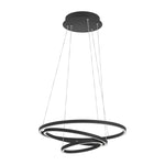 Eglo EU LOBINERO?Z Smart LED Pendant Light – 580mm Black, Tuneable White, App & Remote Control