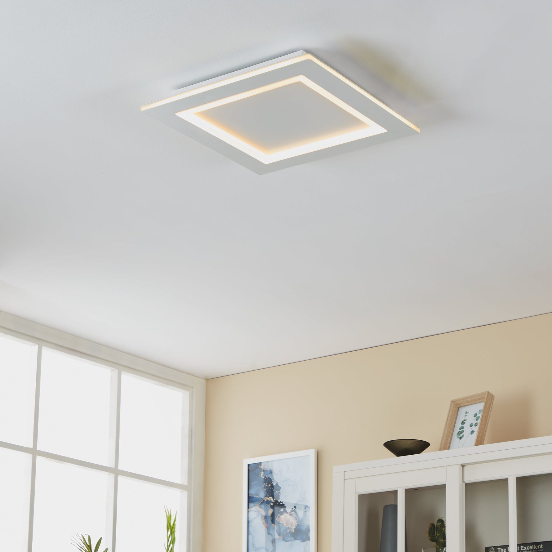 Eglo EU Luppineria Wood & Steel LED Contemporary Ceiling Light product image - Endon Lighting from First Light Direct with great prices and fast UK delivery
