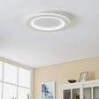 Eglo EU Padrogiano-Z Steel White LED Smart Control Rounded Flush Ceiling Light
