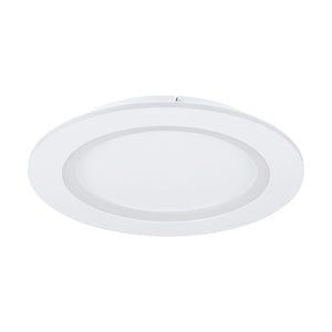 Eglo EU Padrogiano-Z Steel White LED Smart Control Rounded Flush Ceiling Light