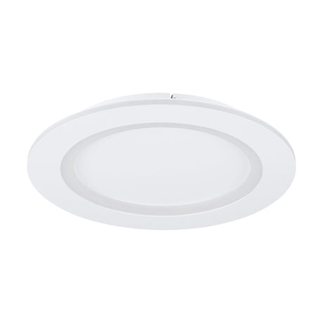 Eglo EU Padrogiano-Z Steel White LED Smart Control Rounded Flush Ceiling Light