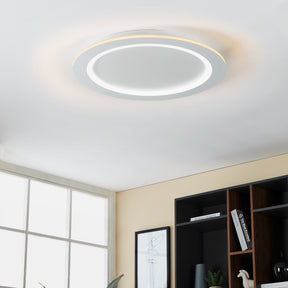 Eglo EU PADROGIANO?Z Smart LED Ceiling Light – 595mm White, RGB + Tuneable White, App & Remote Control