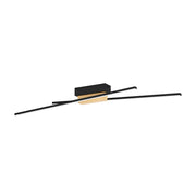 Eglo EU Panagria Modern LED Ceiling Light with Wooden Accents 