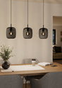 Eglo EU Romazzina Steel Black 3-Light Bar Pendant