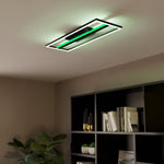 Eglo EU Calagrano-Z Black Aluminium & Steel LED Smart Control Ceiling Light product image - Endon Lighting from First Light Direct with great prices and fast UK delivery