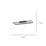 Eglo EU Calagrano-Z Black Aluminium & Steel LED Smart Control Ceiling Light product image - Endon Lighting from First Light Direct with great prices and fast UK delivery