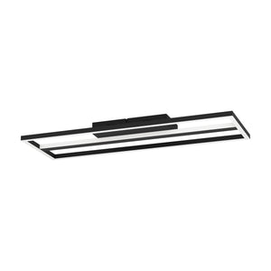 Eglo EU Calagrano-Z Black Aluminium & Steel LED Smart Control Ceiling Light