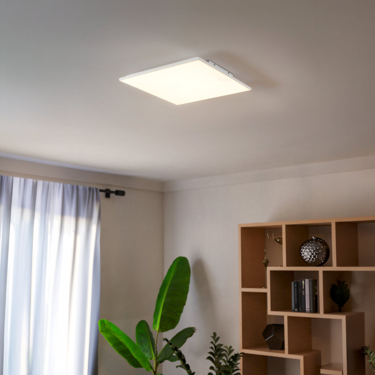 Eglo EU TRUPIANA LED Ceiling Light – RGB & Tuneable White, Dimmable, Remote Control, White, 2900lm
