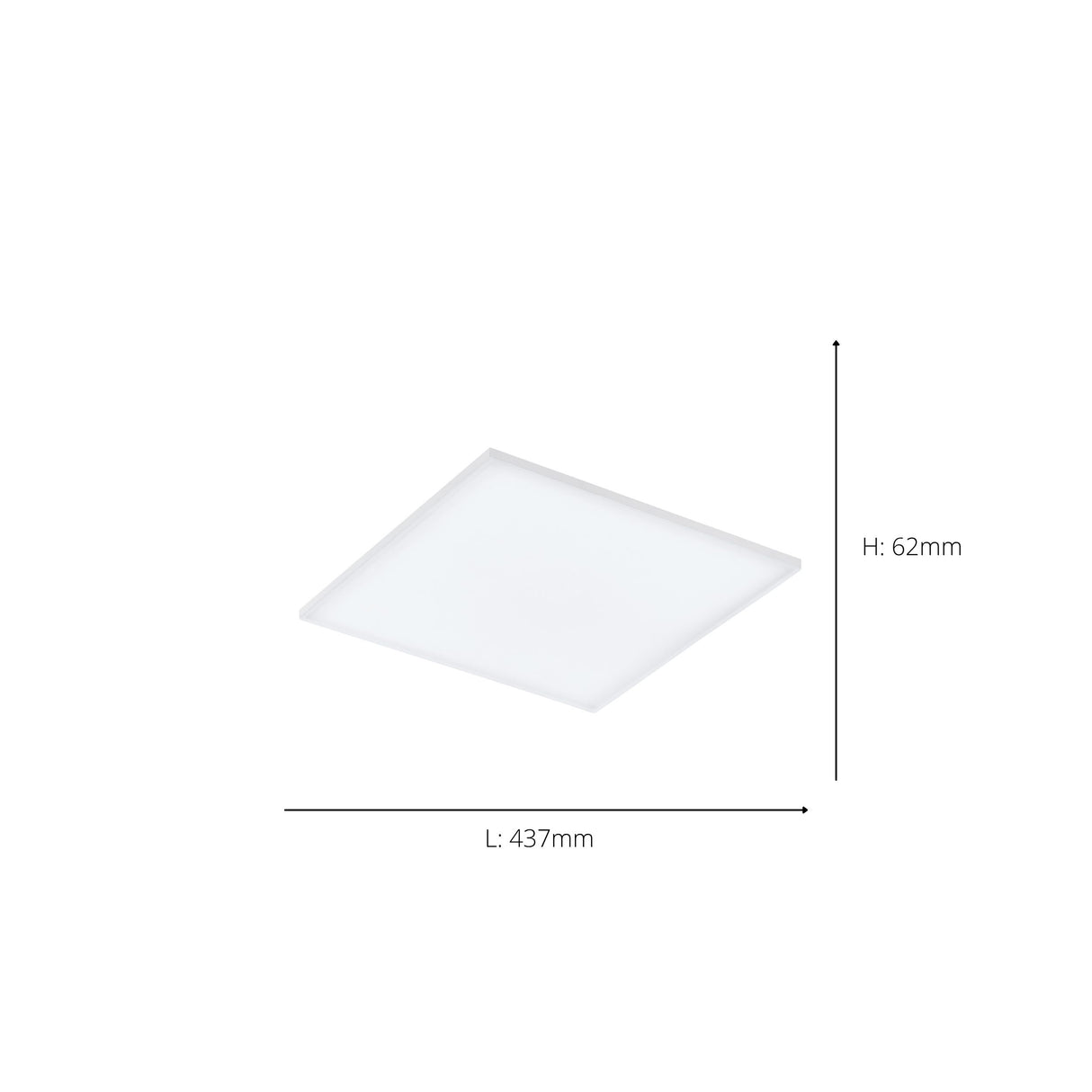 Eglo EU TRUPIANA LED Ceiling Light – RGB & Tuneable White, Dimmable, Remote Control, White, 2900lm