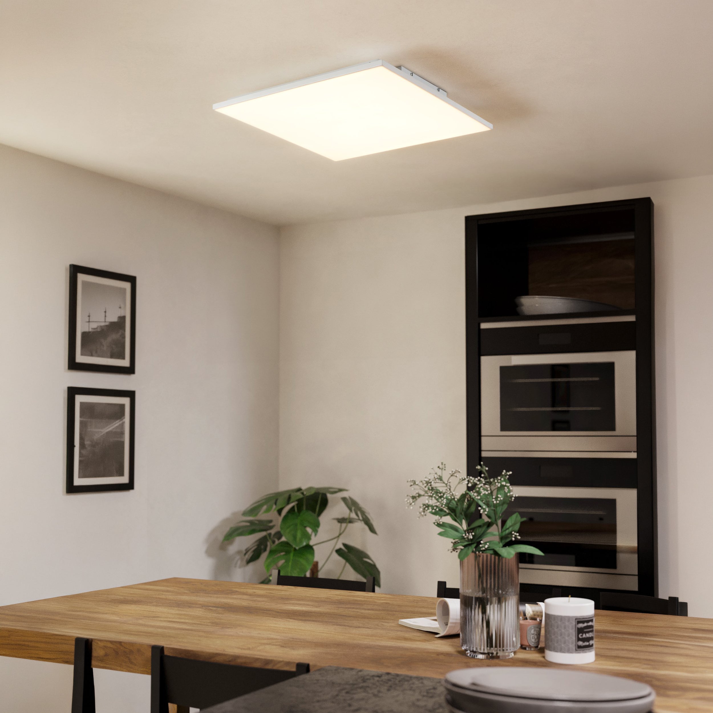 Eglo EU VALLEROSA LED Pendant Light – 580mm Brushed Brass, Warm White, Dimmable