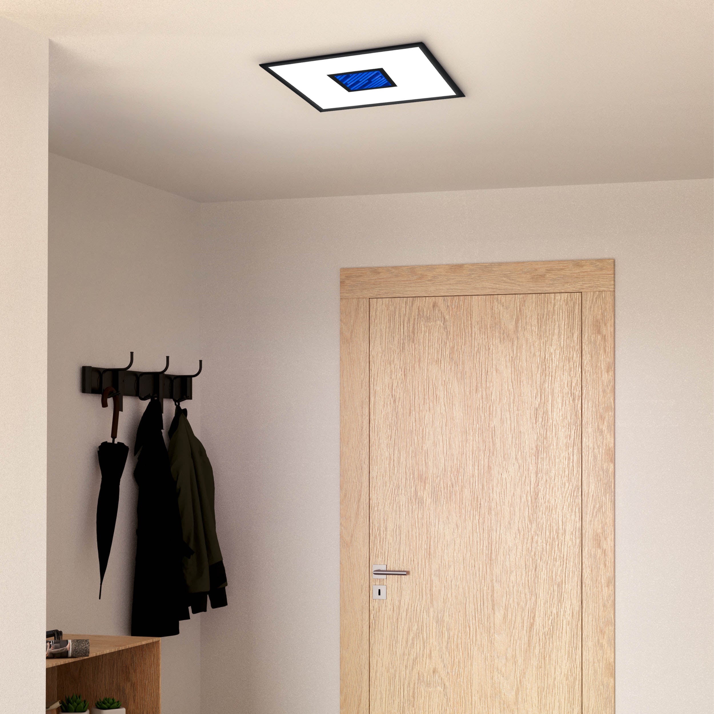 Eglo EU Bordonara Square LED Ceiling Light with RGB Centre and Remote Control product image - Endon Lighting from First Light Direct with great prices and fast UK delivery
