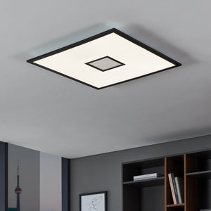 Eglo EU Bordonara Square LED Ceiling Light with RGB Centre and Remote Control