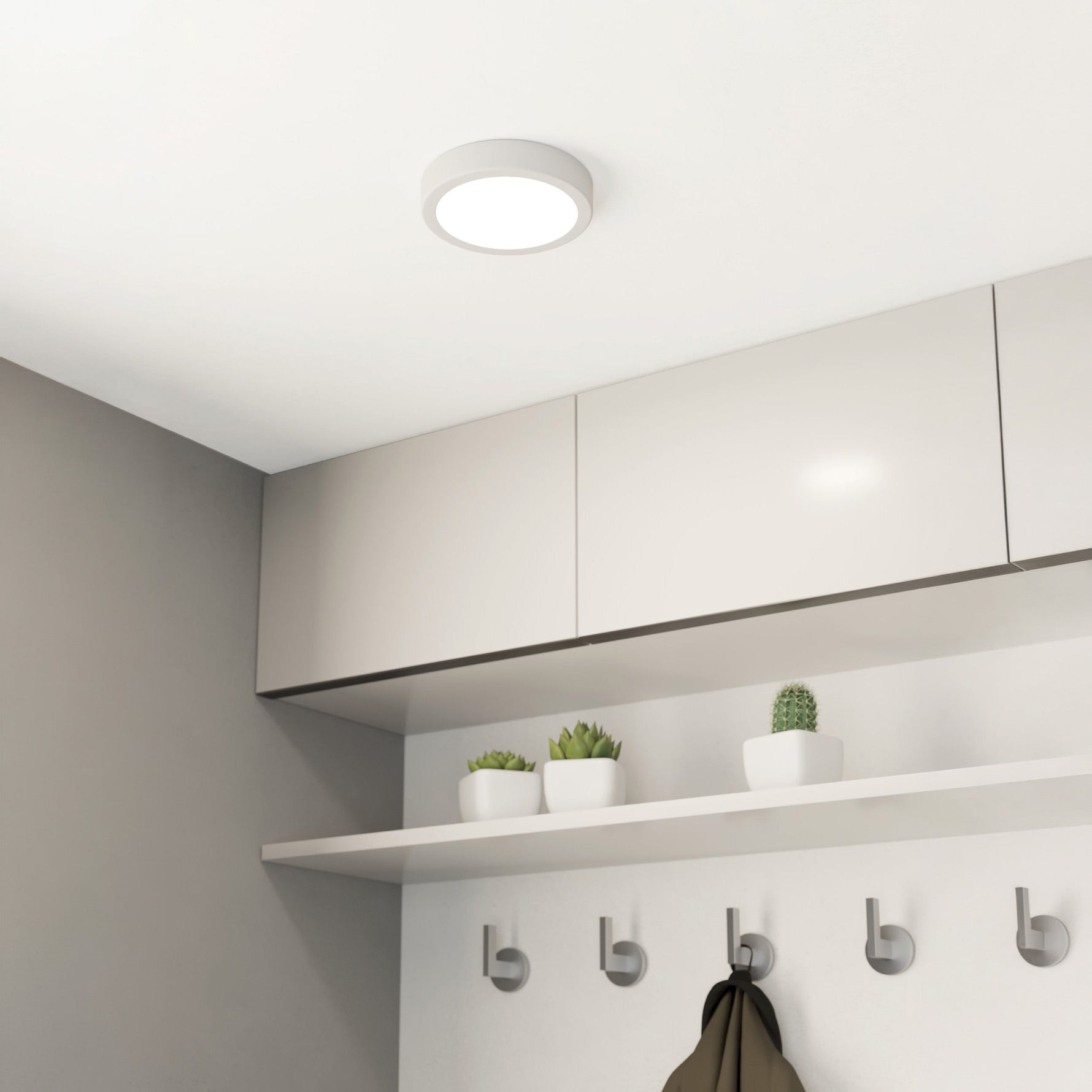 Eglo EU Rapita LED Recessed Light White Aluminium, Square, 15.5cm product image - Endon Lighting from First Light Direct with great prices and fast UK delivery