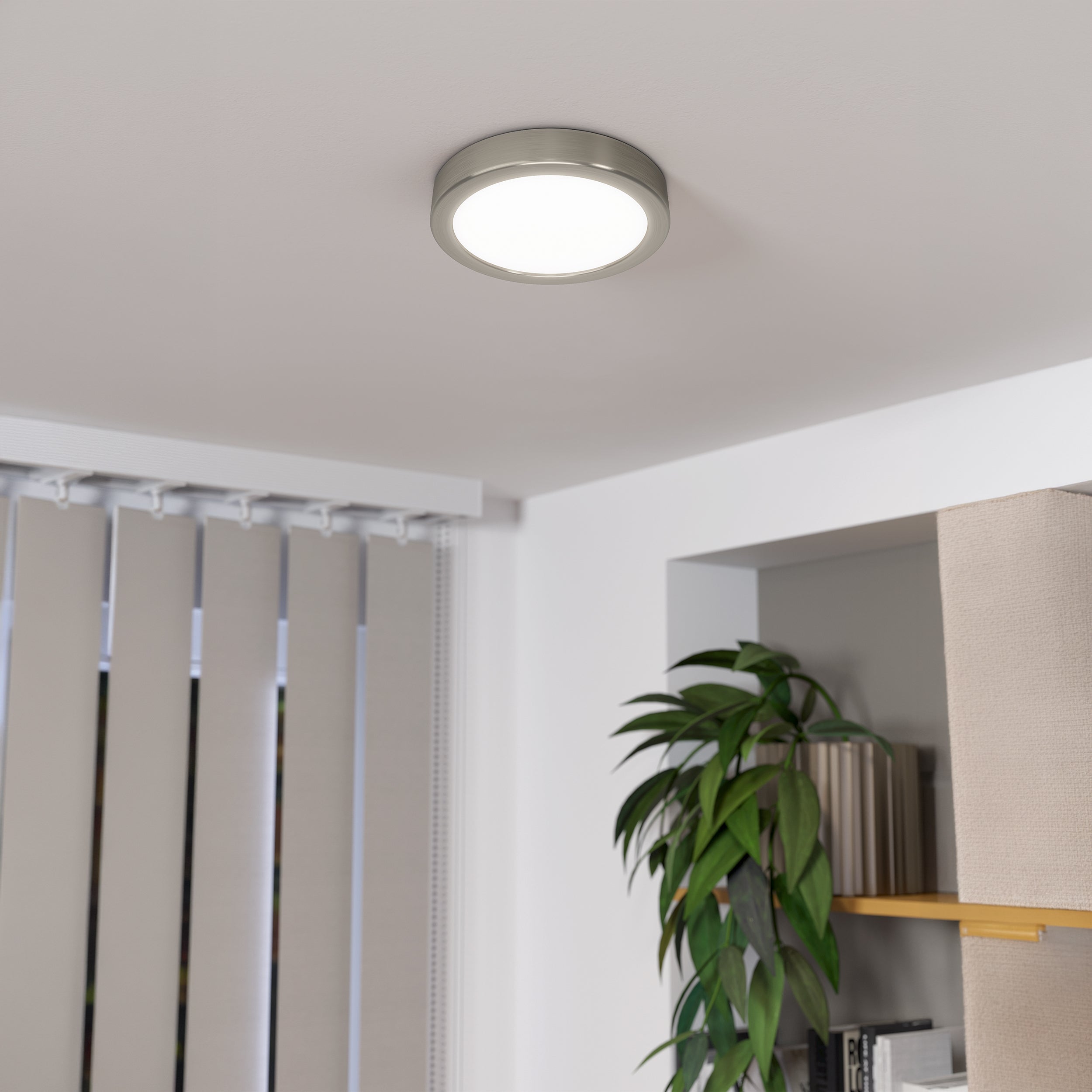 Eglo EU Fueva 5 Black LED Square Surface-Mounted Ceiling Light, 16cm, 3000K product image - Endon Lighting from First Light Direct with great prices and fast UK delivery