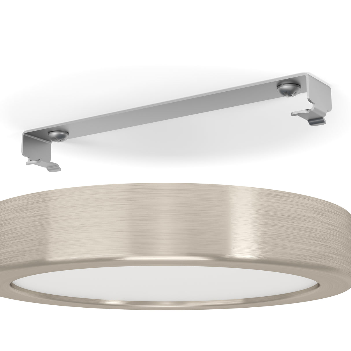 Eglo EU Fueva 5 Satin Nickel LED Round Surface-Mounted Ceiling Light, 16cm, 3000K