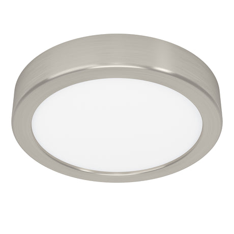 Eglo EU Fueva 5 Satin Nickel LED Round Surface-Mounted Ceiling Light, 16cm, 3000K