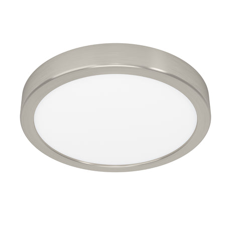 Eglo EU FUEVA?5 LED Surface?Mounted Light – Satin Nickel Steel, Warm White, Dimmable Ultra?Slim Ceiling Light, Indoor Lighting
