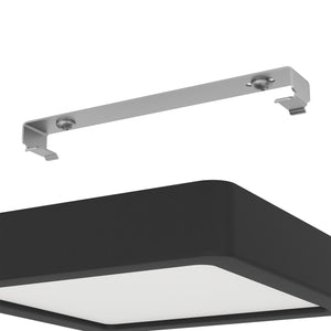 Eglo EU Fueva 5 Black LED Square Surface-Mounted Ceiling Light, 16cm, 3000K