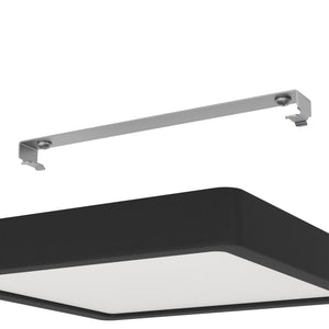 Eglo EU FUEVA?5 LED Surface?Mounted Light – Black Steel, Warm White, Dimmable Square Ceiling Light, Indoor Lighting