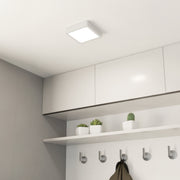 Eglo EU Fueva 5 White LED Square Surface-Mounted Ceiling Light, 16cm, 3000K