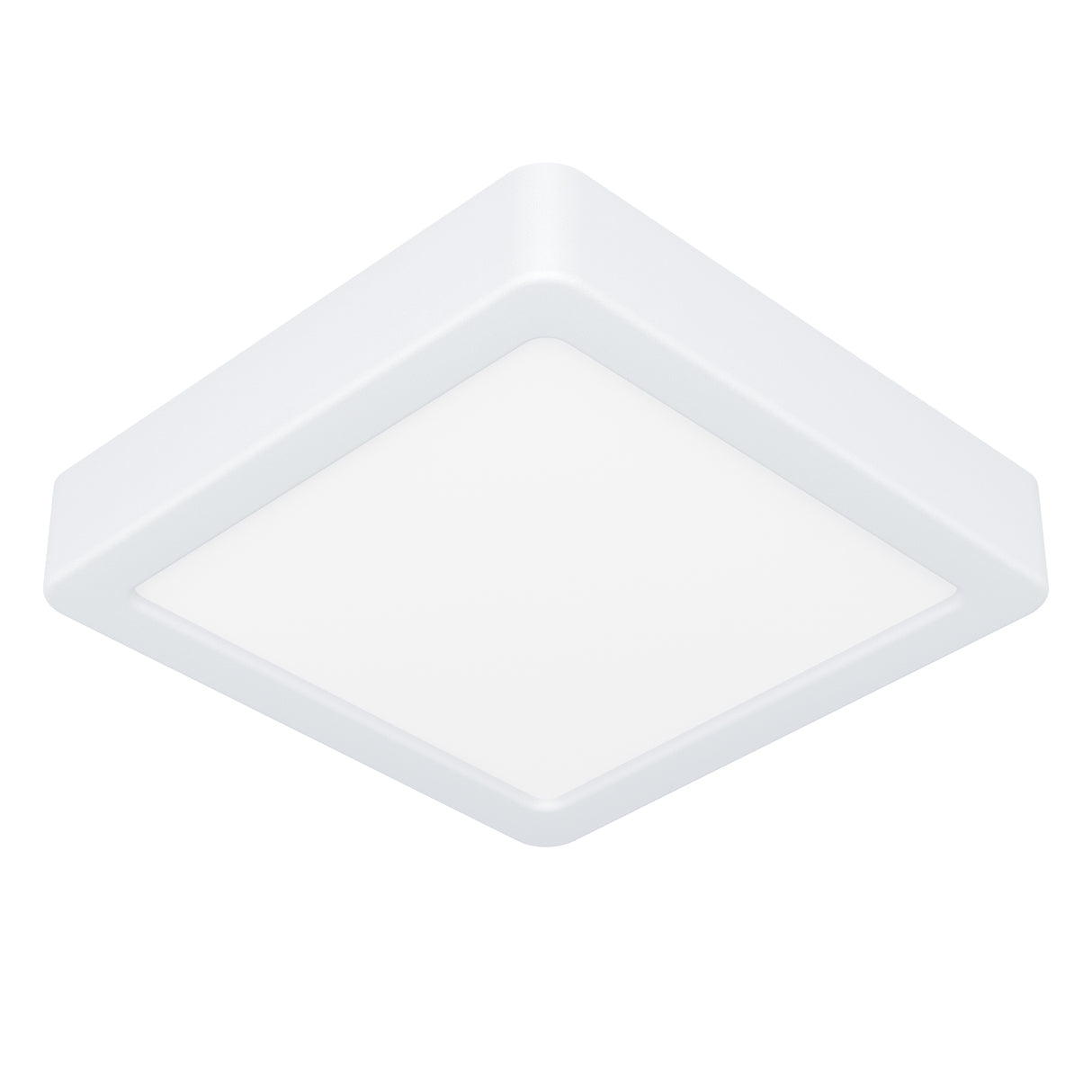 Eglo EU Fueva 5 White LED Square Surface-Mounted Ceiling Light, 16cm, 3000K