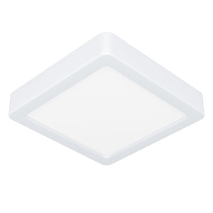 Eglo EU Fueva 5 White LED Square Surface-Mounted Ceiling Light, 16cm, 3000K