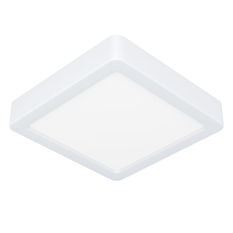 Eglo EU Fueva 5 White LED Square Surface-Mounted Ceiling Light, 16cm, 3000K