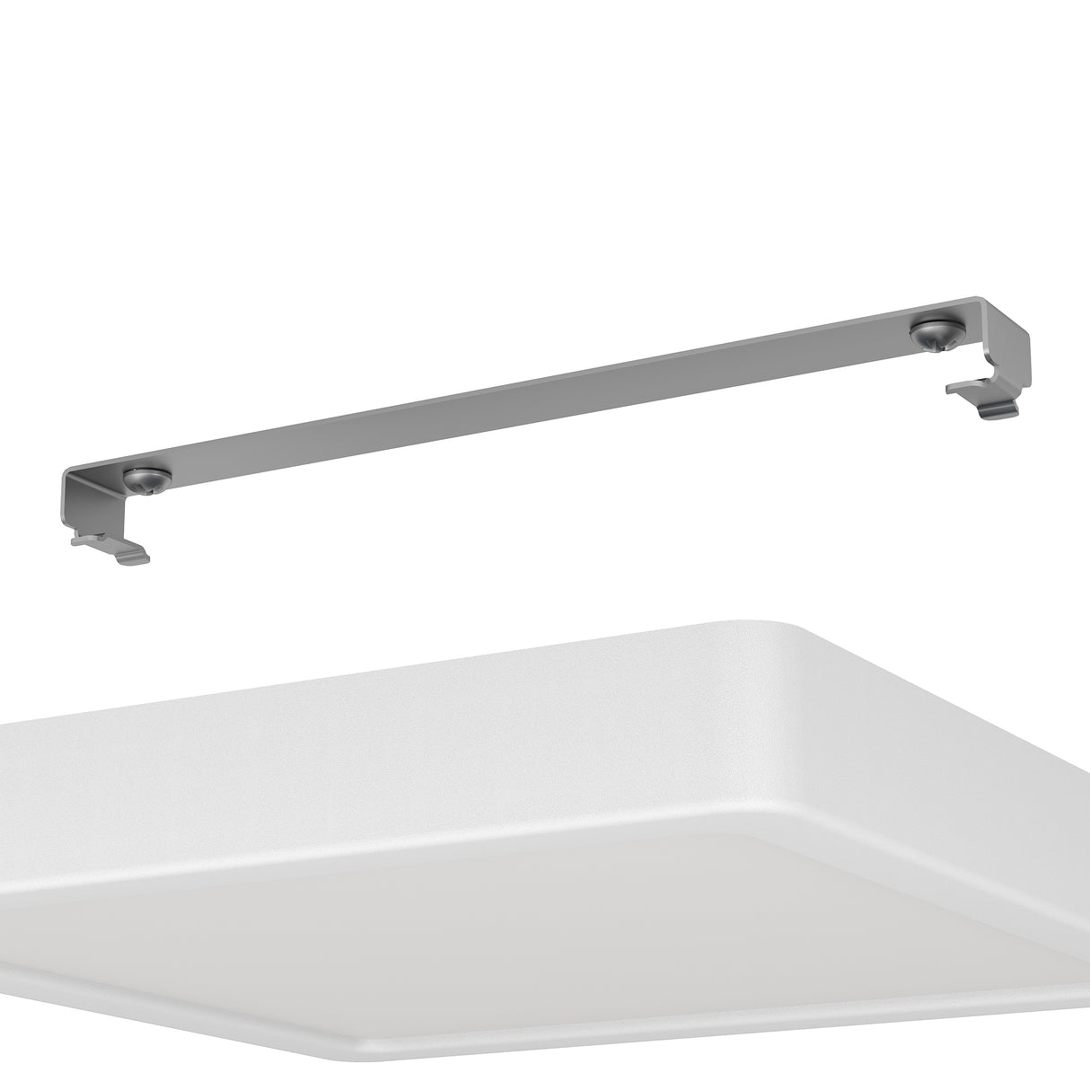 Eglo EU FUEVA?5 LED Surface?Mounted Light – White Steel, Warm White, Dimmable Square Ceiling Light, Indoor Lighting