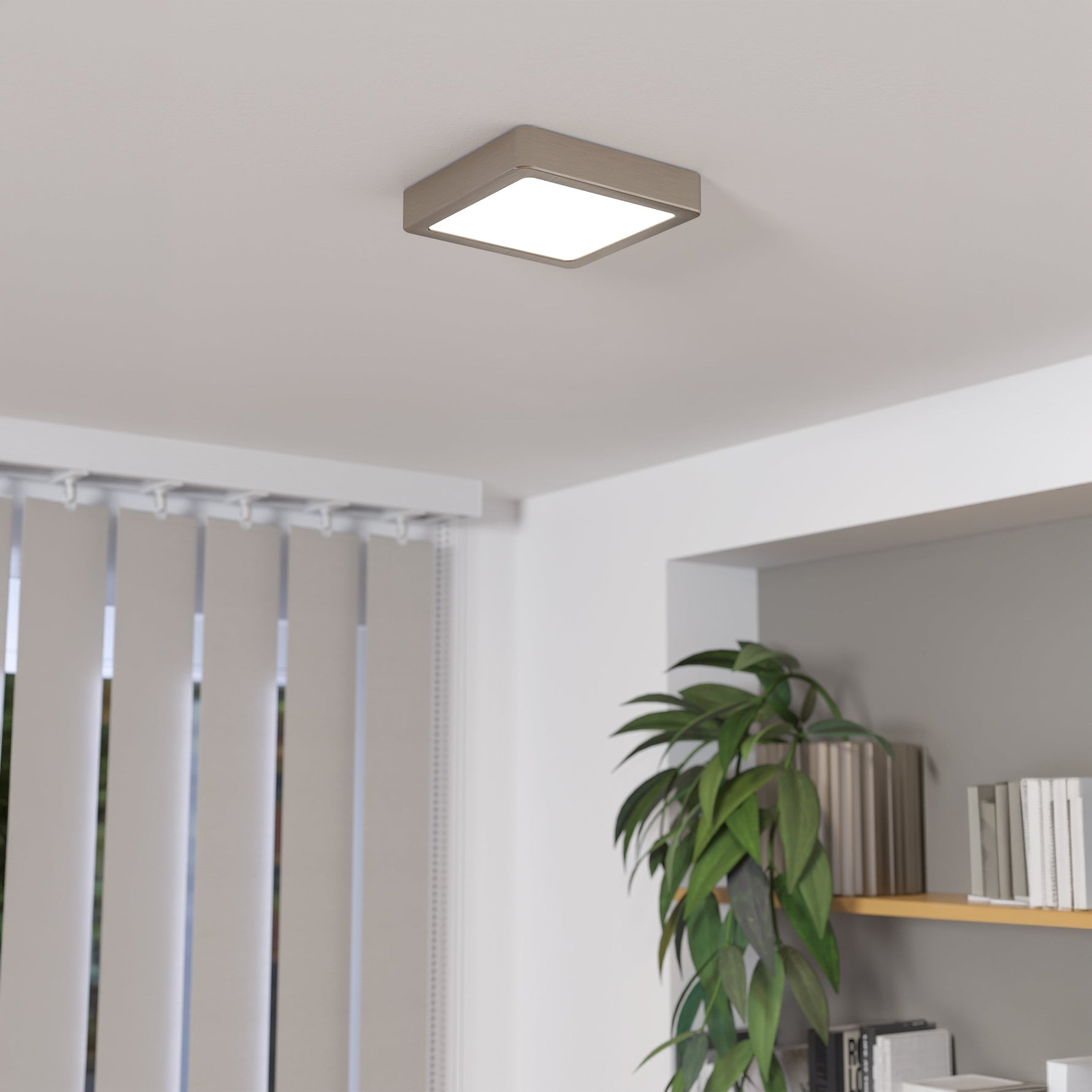 Eglo EU Fueva 5 Black LED Round Bathroom Surface-Mounted Ceiling Light, 16cm, 3000K