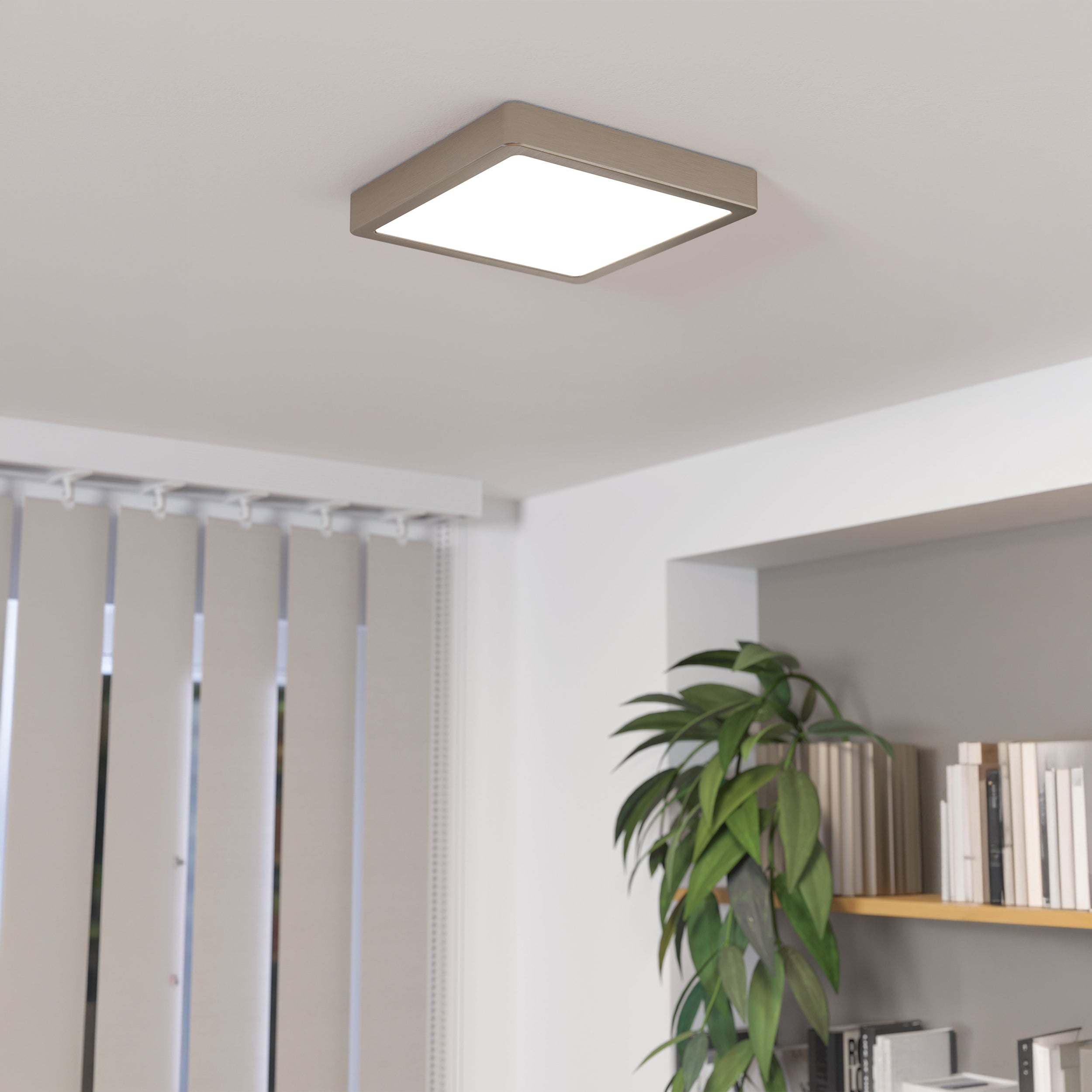 Eglo EU FUEVA?5 LED Surface?Mounted Light – Black Steel, Warm White, IP44 Bathroom Ceiling Light