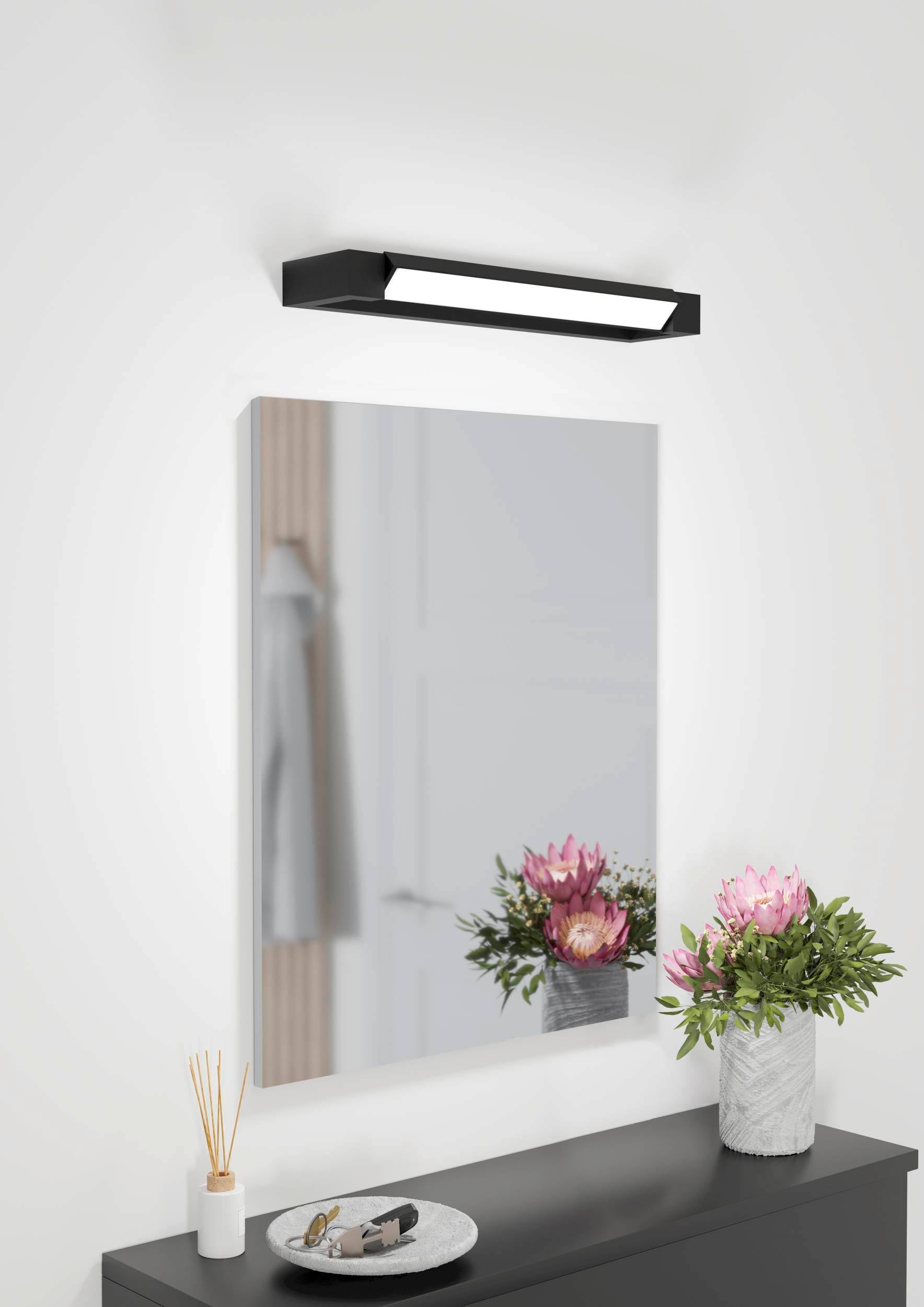 Eglo EU Marinello Metal & Wood, Black/Brown LED Ceiling Light, Square product image - Endon Lighting from First Light Direct with great prices and fast UK delivery