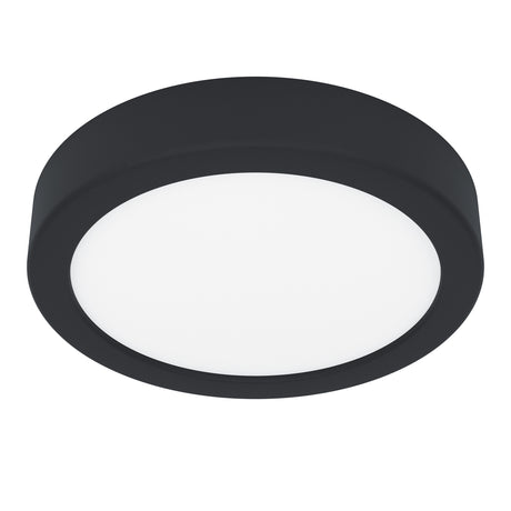 Eglo EU Fueva 5 Black LED Round Bathroom Surface-Mounted Ceiling Light, 16cm, 3000K