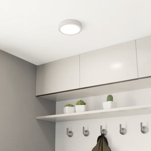 Eglo EU Fueva 5 White LED Round Bathroom Surface-Mounted Ceiling Light, 16cm, 3000K
