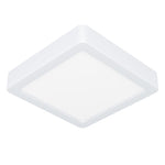 Eglo EU Fueva 5 LED Square White Steel Bathroom Surface-Mounted Light, 16cm, 3000K